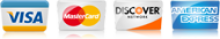 We accept all major credit cards!
